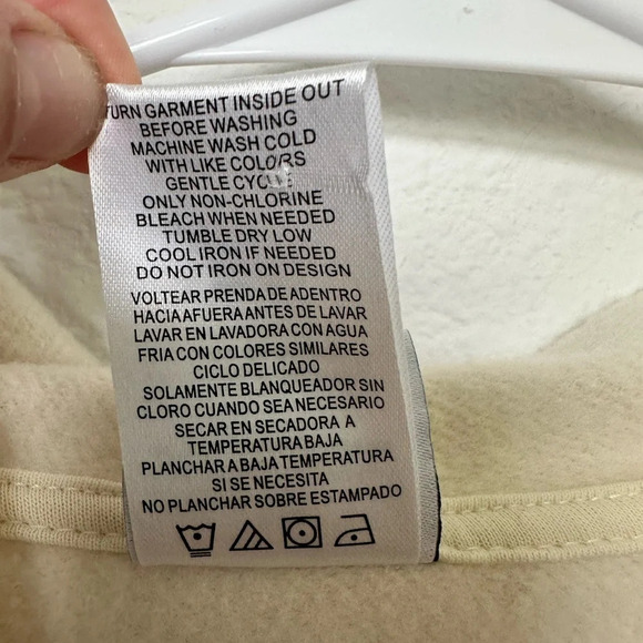 Disney Winnie the Pooh Ivory Hoodie, Embroidered Flowers, XXL - Picture 6 of 9